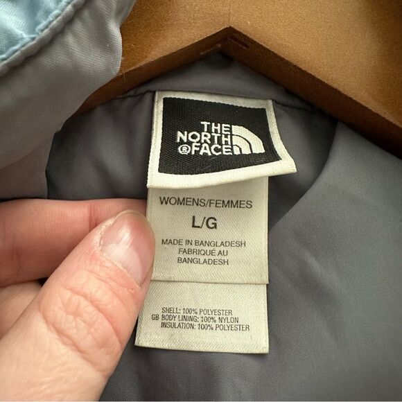 The North Face Blue White Hyvent Snowboarding Ski Winter Jacket Size Large Snow - Picture 8 of 16